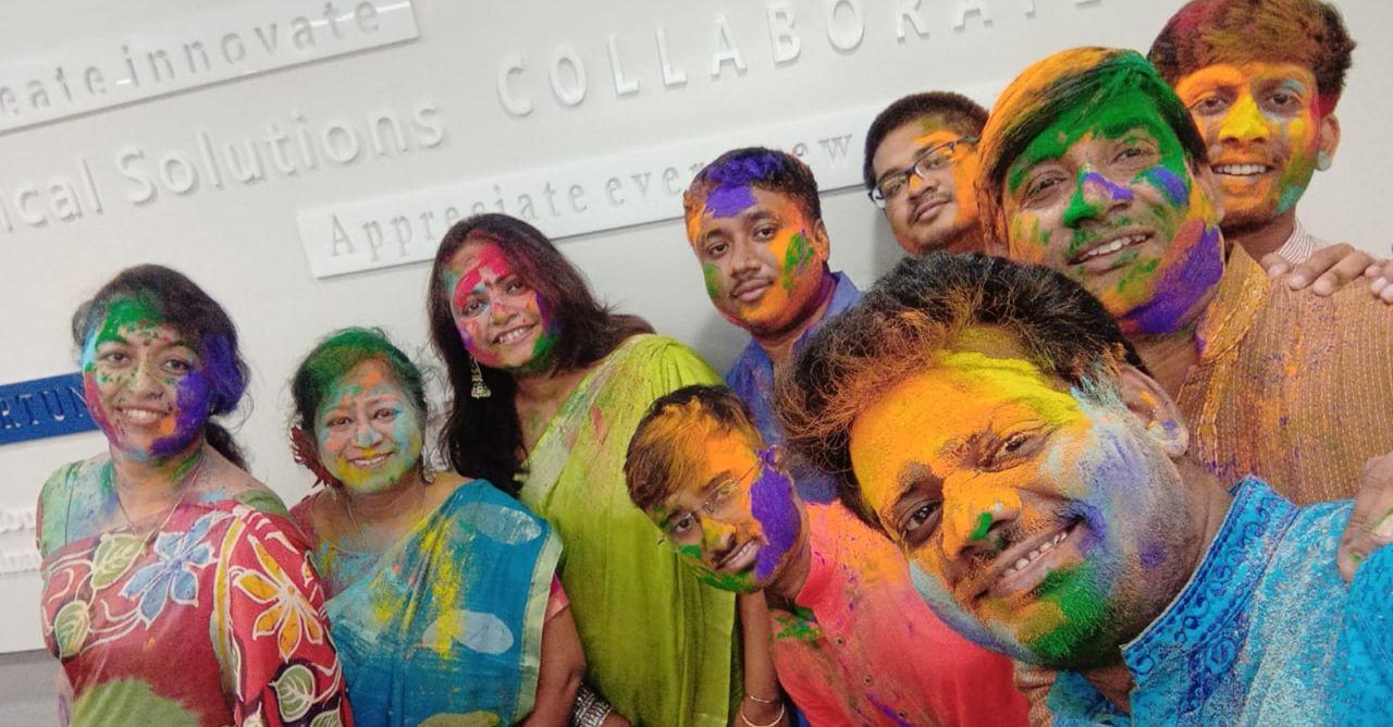 #OurJacobs teams around the world got active to celebrate Holi 🎨